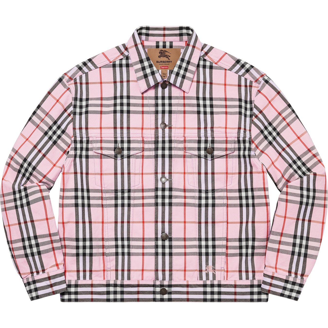 Supreme®/Burberry® Denim Trucker Jacket view 7
